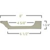 Ekena Millwork SAMPLE - 8"W x 2"P x 12"L Perimeter Beam for 8" Traditional Coffered Ceiling System SAMPLE-CC08PBM02X08X96TR